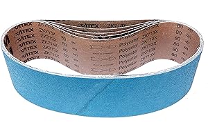 VSM ZK713X - Cinta de lija (75 x 762 mm, 5 unidades, grano: P80)