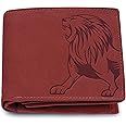 URBAN FOREST Leo Leather Wallet for Men, Vintage Red, Two Fold Wallet