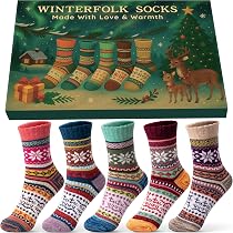 Chaussettes Chat Femme Lot De 5 Paires - Taille 35-38 - Cadeau Noël, Anniversaire - 76% Coton, Chaudes Et Douces