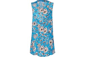 Kittelschürze bunt mit Knopfleiste, bequeme und abwaschbare Garten- und Haushalts Schürze mit Seitentaschen I Dederon Kostüm Kittel DDR Retro Style