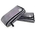 SOFTSPUN Microfiber Super Absorbent Cloth 500 GSM 35X75 cms Pack of 2 Grey! Silk Banded Edge Towel Set Extra Thick Microfiber Cleaning Cloths Perfect for Bike Auto Cars Both Interior and Exterior…