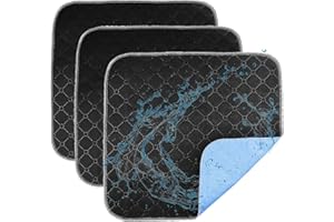 SENLINLIN 3 Stück Waschbare Inkontinenz Sitzauflage, Inkontinenzunterlage Waschbar 50x50cm, wasserdichte & Saugstarke Unterlage für Rollstuhl, Auto, Sofa - Wiederverwendbar & Hautfreundlich