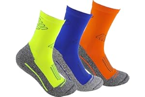 CRONOS ONE Calcetines deportivos (3 pares) SIN COSTURAS de alto rendimiento unisex. Ideales para deportes como running, crossfit, ciclismo, pádel, trekking. Cómodos y resistentes.