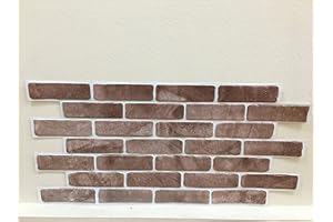 GRACE LTD Paneles de pared de PVC 3D azulejos decorativos revestimiento (10, ‎Marrón)