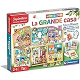 Clementoni- Sapientino Grande Casa-Gioco Educativo 3 Anni, Flashcards Montessori, Imparare Nuove Parole-Made in Italy, Colore