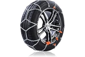 Weissenfels TECNA E9 - Catene da Neve Omologate, 1 paio - Consigliata per Auto di piccola e media clindrata, NM30090STD