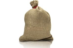 ‎HELMECKE & HOFFMANN * Kleiner Jutesack für Weihnachtsgeschenke oder als Weihnachtsdekoration | Weihnachtssack Geschenkesack Jutesäckchen | ca. 24 cm x 34 cm