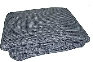 ICFPWR Breathable Caravan Awning Carpet Weaveatex Motorhome Tent Groundsheet Matting - Blue/Grey (2.5m x 5.5m)