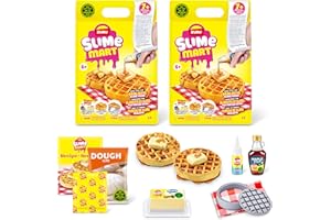 Slime Mart Small Bag (2PK) by ZURU for Making Waffles, Compound Slime Toy, Arts & Crafts for Kids and Kidults, Soft Slime Making Kit for Girls Ages 6 to 10 - Fun Gift Idea for Boys Girls