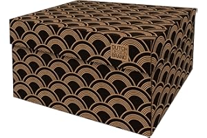 Dutch Design Brand Boîtes de rangement décoratives avec couvercle - Dimensions : 38,9 x 31,8 x 21,1 cm - Carton recyclable certifié FSC (impression : vinyle)