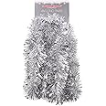 Christmas Concepts® 4m Metre Chunky/Fine Christmas Tinsel - Christmas Decoration Tinsel (Silver)