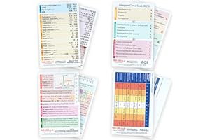 YardCard - Medical Reference Card Set: ECG, Blood Test Ranges, Glasgow Scale, SBAR, & NEWS2 | Ideal for Medical & Nursing Students, Paramedics