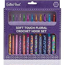 8pcs Crochet Hooks Ergonomic, 0.1-0.24in Inline Jamaica
