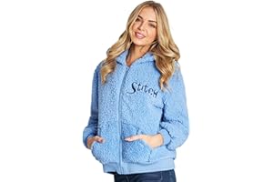 Disney Stitch Sherpa Hoodie for Girls, Zip Up Fleece Fluffy Hoodie for Kids Teens