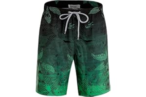 APTRO Costumi Pantaloncini da Bagno Uomo Mare Surf Piscina Stampa Hawaiana Estiva Grande Asciugatura Rapida con Fodera in Rete