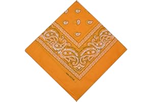 SCHALS & TÜCHER Pañuelo bandana para el cuello, para moteros, Nikki, estampado de cachemira, 100 % algodón, 25 colores