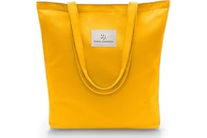 Emma Jonasson Tote Bag Femme - Sac Tissu avec Fermeture éclair et Poche intérieure - Sac en Toile Femme - Aestetic Coton Bag - Canvas Sac Tote Bag - sac de course - sac cabas