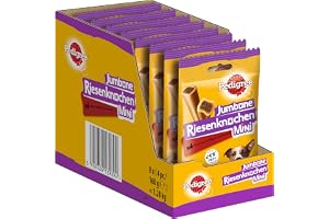 PEDIGREE Jumbone Mini Hundsnakcs för Små Hundar med Nötkött och Fjäderfän, Paket med 8 x 4 st