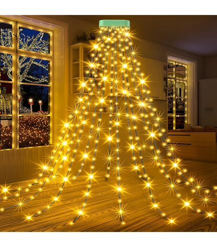 Produktbild von Lichterkette Weihnachtsbau - 280 LED Weihnachtsbeleuchtung 8 Stränge