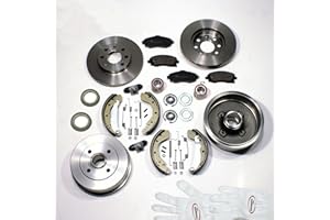 Autoparts-Online Set 60004384 Bremsscheiben/Bremsen + Bremsbeläge + Bremstrommel Set für vorne + hinten