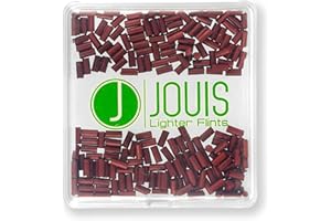 Jouis Lighter Flints - Universal Replacement Lighter Flints Compatible with most Lighters (100x, Red)