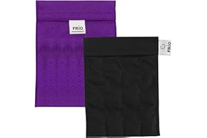 ‎FRIO FRIO GROßE Diabetiker Insulin Kühltasche 19 x 14 cm lila | Für bis zu 4 Insulin Pens | Kühlt mit kaltem Wasser I Keine Kühlakkus notwendig | Wiederverwendbar