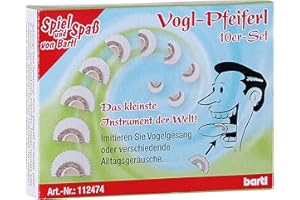 Bartl Vogl whistle, bird whistles like a nightingale, nostalgic instrument (set of 10)