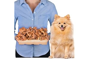 LOVELY DOG Friandises à mâcher naturelles et séchées à l'air Sans céréales | 1 kg (environ 26-30 pièces) | Plaisir longue durée | Monoprotéiné