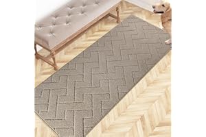 FCSDETAIL Dirt Trapper Indoor Door Mat 60 x 150 cm, Machine Washable Entrance Rug, Dog Doormat, Non-slip Inside Floor Mat, Runner Rug for Kitchen, Hallway, Entryway