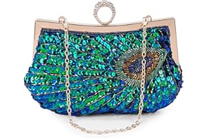 BAIGIO Pochette de Soirée pour Femmes Élégante Enveloppe Sac à Main Cocktail d’Or Sac de Mariage