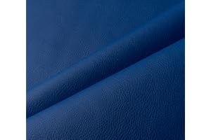 IPEA Tessuto in Ecopelle/Finta Pelle per Rivestimento e Arredamento - 140 x 50 cm - Pelle Sintetica Morbida per Arredo, Divani, Sedie, Casa, Accessori - Mezzo Metro - Colore Blu Royale