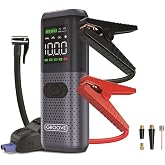 GROOVE HCB002 24400mAh 3000A Tepe Akımı Profesyonel Ak&uuml; Takviye Cihazı + Lastik Şişirme Kompres&ouml;r&uuml; Taşınabilir Jump Starter (
