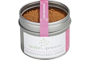 ‎ZAUBER DER GEWÜRZE Zauber der Gewürze Weihnachtsgebäck Gewürz, Verführerische Mischung für Plätzchen, Lebkuchen, Stollen & Zimtsterne, Weihnachtlicher Genuss, 50 g