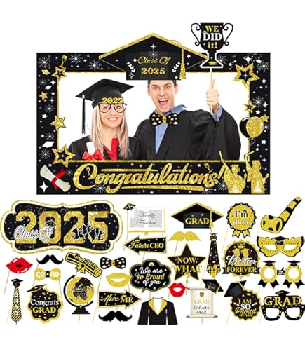 18pz Accessori Photo Booth Laurea | Gadget Divertenti Per Festa