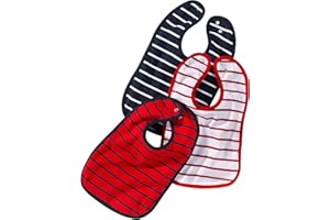 wellyou – Baby Lätzchen aus 100% Baumwolle mit Druckknöpfen – 3er Set Babylätzchen größenverstellbar & waschmaschinengeeignet – Made in EU