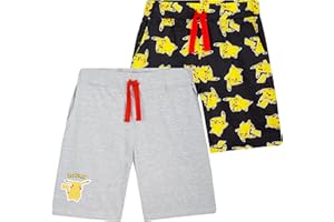 Pokemon Szorty dla chłopców, zestaw 2 spodenek do joggingu dla dzieci Sport Lounge 4-14 lat