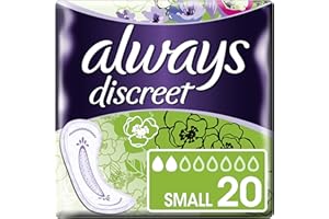 Always Discreet Small Lot de 2 paquets de protège-slips pour fuites urinaires légères