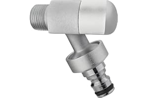 Grifo de jardín decorativo de latón niquelado AROZ