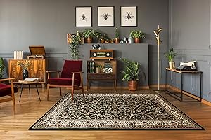 RUGSX Dywan ROYAL ADR Klasyczny, tradycyjny dywan do pokoju, salonu, sypialni, wysokiej jakości ciemnozielony 180x270 cm