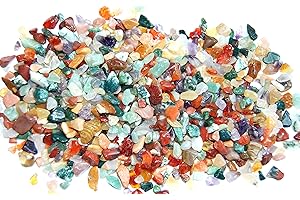 ESOTERIK-VERSAND Edelsteine, polierte Trommelsteine, bunte Mischung, Größe mini, ca. 0,5 cm, 500 g-Beutel, incl. 36seitige Broschüre