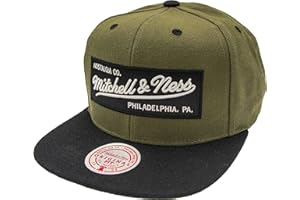 Mitchell & Ness 2 Tone Box Logo - Flat Visor Snapback