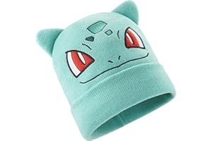 POKÉMON Pokemon Beanie Hat for Kids Anime Warm Knitted Winter Hat Pikachu Gengar Eeevee for School Travel Days Out Cosy Gifts for Gamers