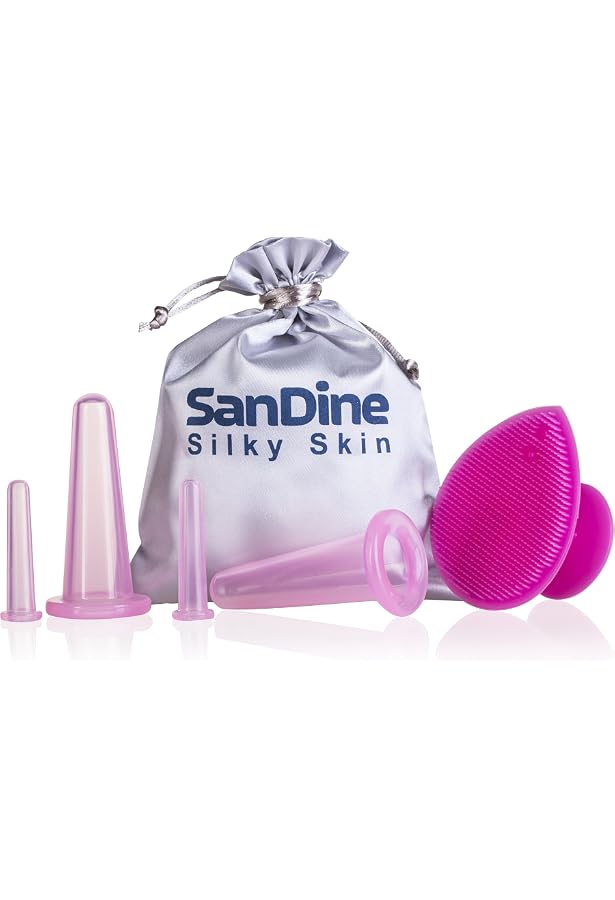Lot De 4 Ventouses En Silicone Pour Massage Visage Et Corps - 2 Tailles - Anti-cellulite, Circulation, Détente Musculaire
