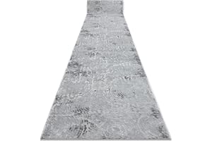 rugsx Alfombra de Pasillo Estructural MEFE Dos Niveles de vellón Gris 70x800 cm