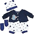 Bibi Doll - 20” Reborn Doll Clothes Suitable for 20” Baby Doll Boy Girl Dress Outfit Christmas Birthday Gift (Navy Dragon Boy Outfit)