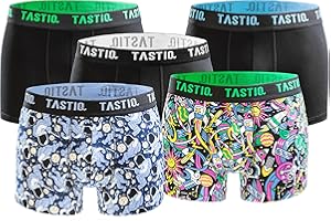 TASTIQ | Herren Boxershorts 5er Pack | Boxer Briefs aus Baumwolle