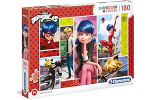 Clementoni Supercolor Puzzle - Miraculous-180 sztuk, wielokolorowe, 29758