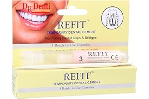 WHITE HINGE Dr Denti Refit | 3 Capsules of Temporary Dental Cement
