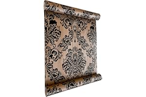 I K H E MALARKA Selbstklebende Tapete, PVC Folie, Tapete, Klebefolie, Aufkleber (1 x Rollen - 0,8mm Stärke) große Auswahl, Breite 45cm Lange 10m (HY9148)