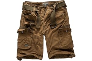 Geographical Norway Shorts Cargo Bermudas avec Ceinture Short Hunter Im Bundle avec UD Bandana